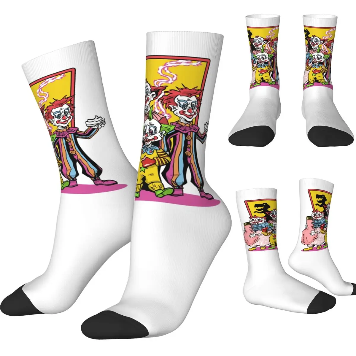 Killer Klowns From Outer Space Socks Modern Stockings Spring Anti-Slip Women Men Socks Medium Soft Graphic Outdoor Socks