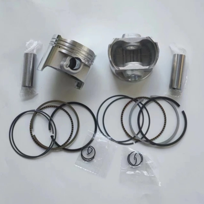 أجزاء محرك الدراجة النارية تتحمل حجم 57 مللي متر دبوس 15 مللي متر المكبس الدائري عدة ل HYOSUNG 250cc GT250 GT250R GV250 GT GV 250