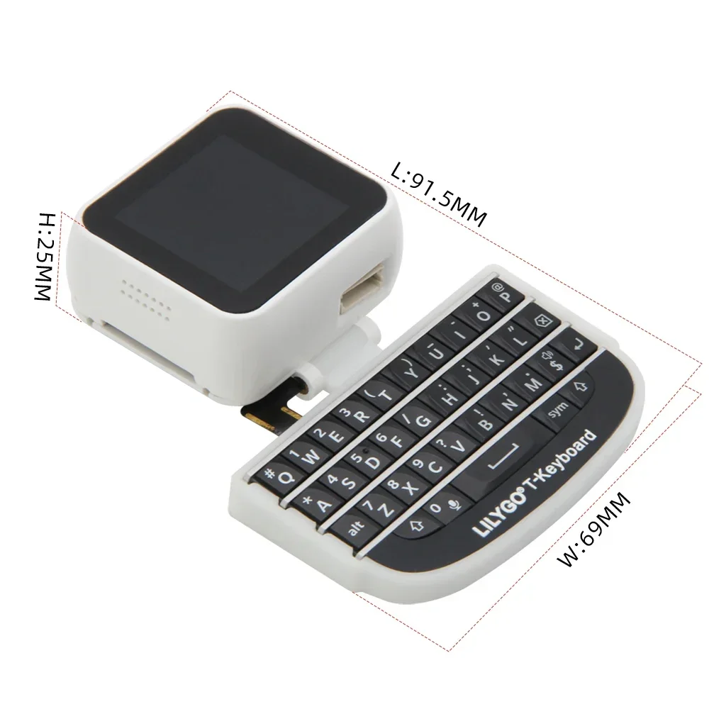 Watch-Keyboard-C3 ESP32-C3 Modulo di espansione T-Watch QWERTY Scheda di sviluppo tastiera MINI wireless Bluetooth