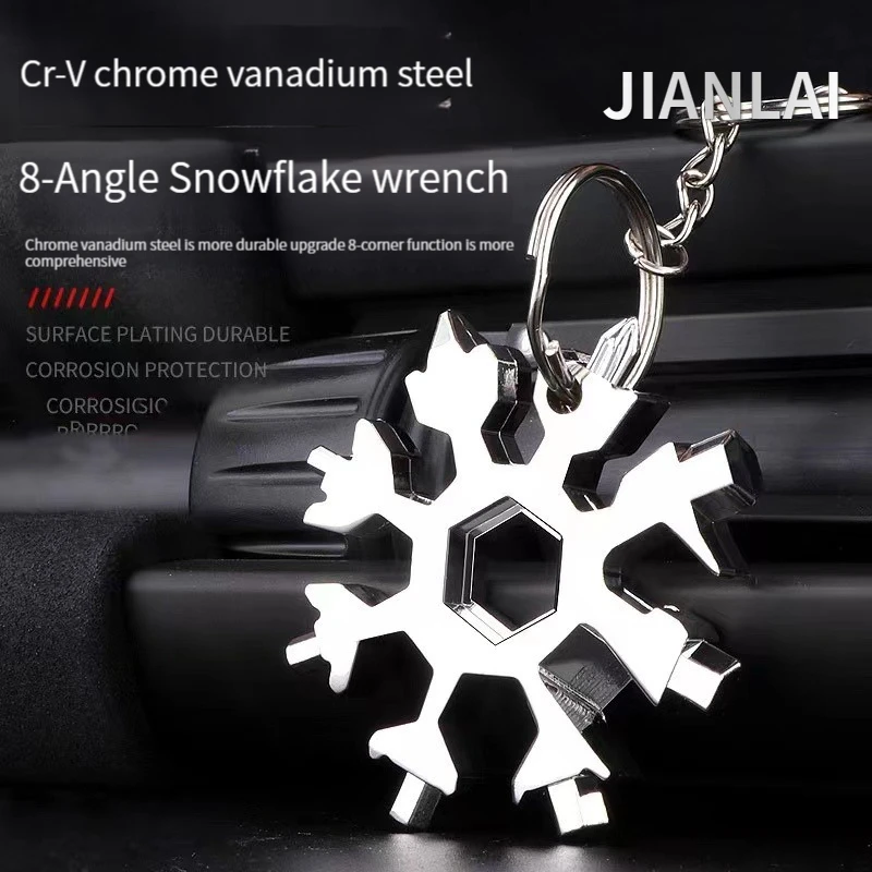 

NEW Snowflake wrench tool Bike Bicycle Repair Tools Survival Camping Hiking Outdoor Tools Accessories Multitool Bottle Opener