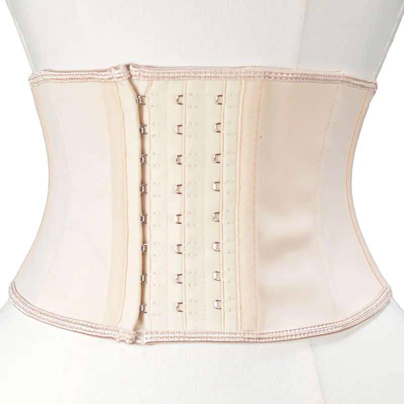 22cm/24cm Short 3 Layers Latex Waist Trainer Corset 9 Steel Bones Shapewear Body Shapers Women Corset Slimming Belt Waist Shaper