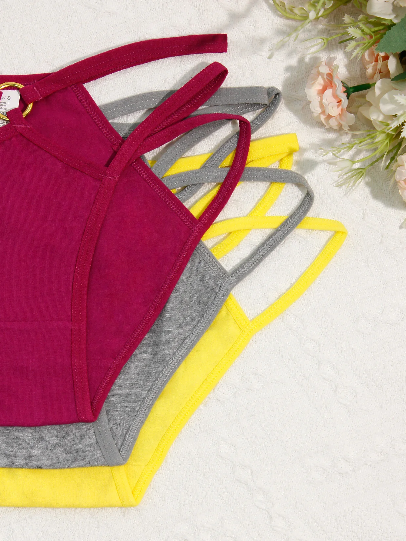 5 قطع من ملابس داخلية نسائية مثيرة مجوفة، ملابس داخلية نسائية من القطن والدانتيل سريعة الجفاف، ملابس داخلية نسائية عصرية قابلة للتنفس