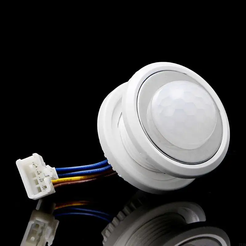 77JD 40mm LED PIR Detector Motion with for Time Delay Adjustab