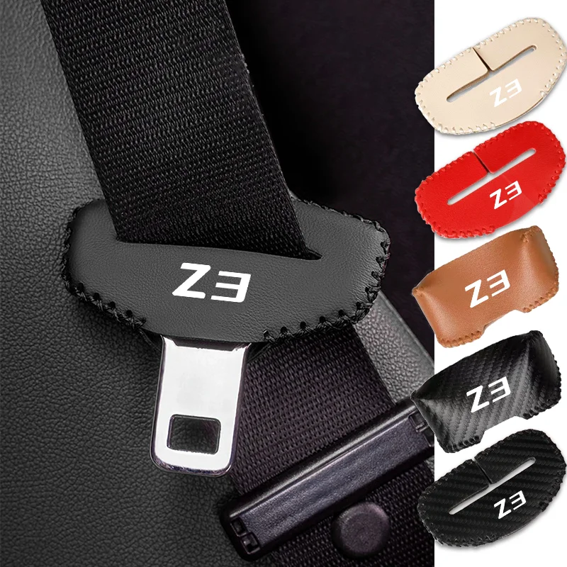 1pcs Car Seat Belt Buckle Clip Protective Cover Interior Seat Belt Buckle Plug Cover For BMW Z3 Car Logo Styling Accessories