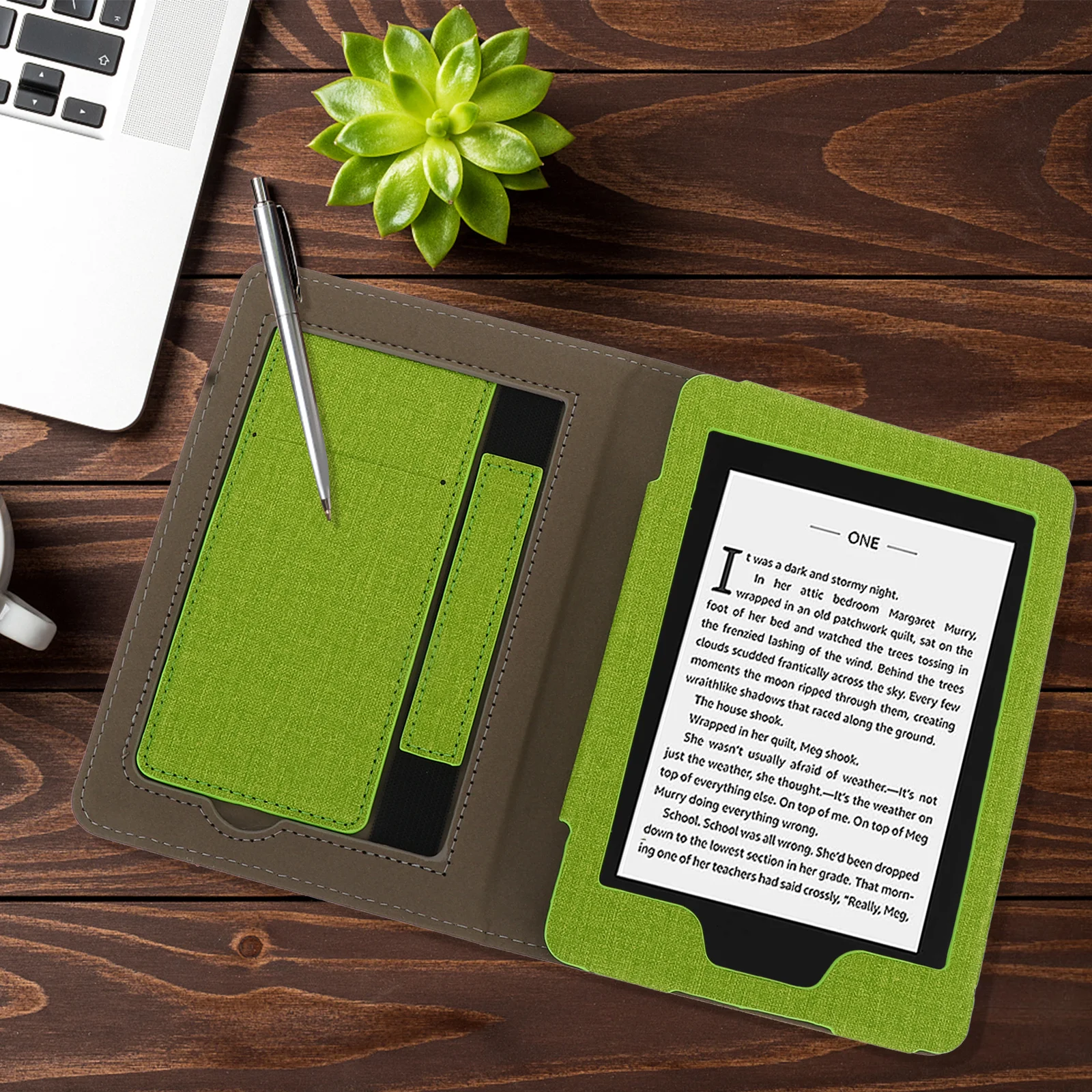 

Cover for E- Book Case Ebook Reader Auto Wake Imitation Protector