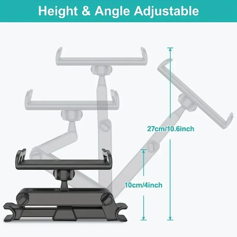 Auto Tablet Halter Rücksitz Kopfstütze Halterung Für IPad Air Pro 4-13 Zoll 360-Grad-Rotation Hinten Kissen Telefon klemme Ständer Universal – Detail 2