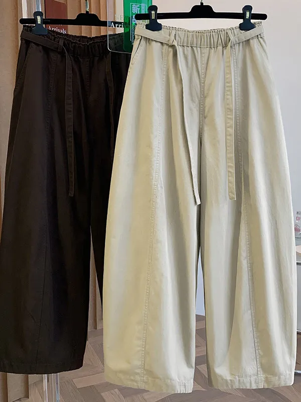 

Повседневные брюки больших размеров для женщин, весенние, художественные, с высокой талией, прямые, универсальные, простые, модные, длинные брюки