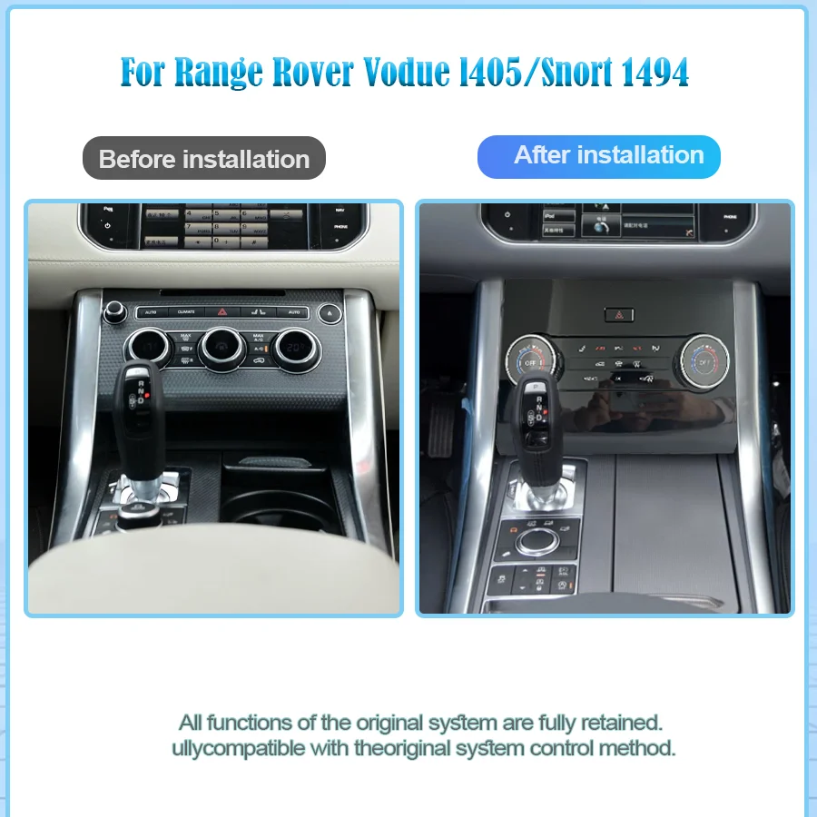 

Панель переменного тока 1,28 дюйма для Rover Range Sport L494 Vogue L405 Climate 2013-2017 Плата кондиционера Android Автомобильное радио Новейшее
