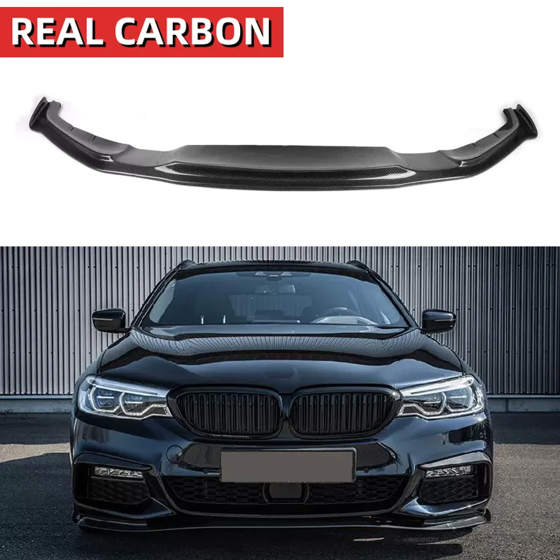 HM Style carbon fiber front lip for BMW G30 G38 5 Series 2017-2020 front bumper lip