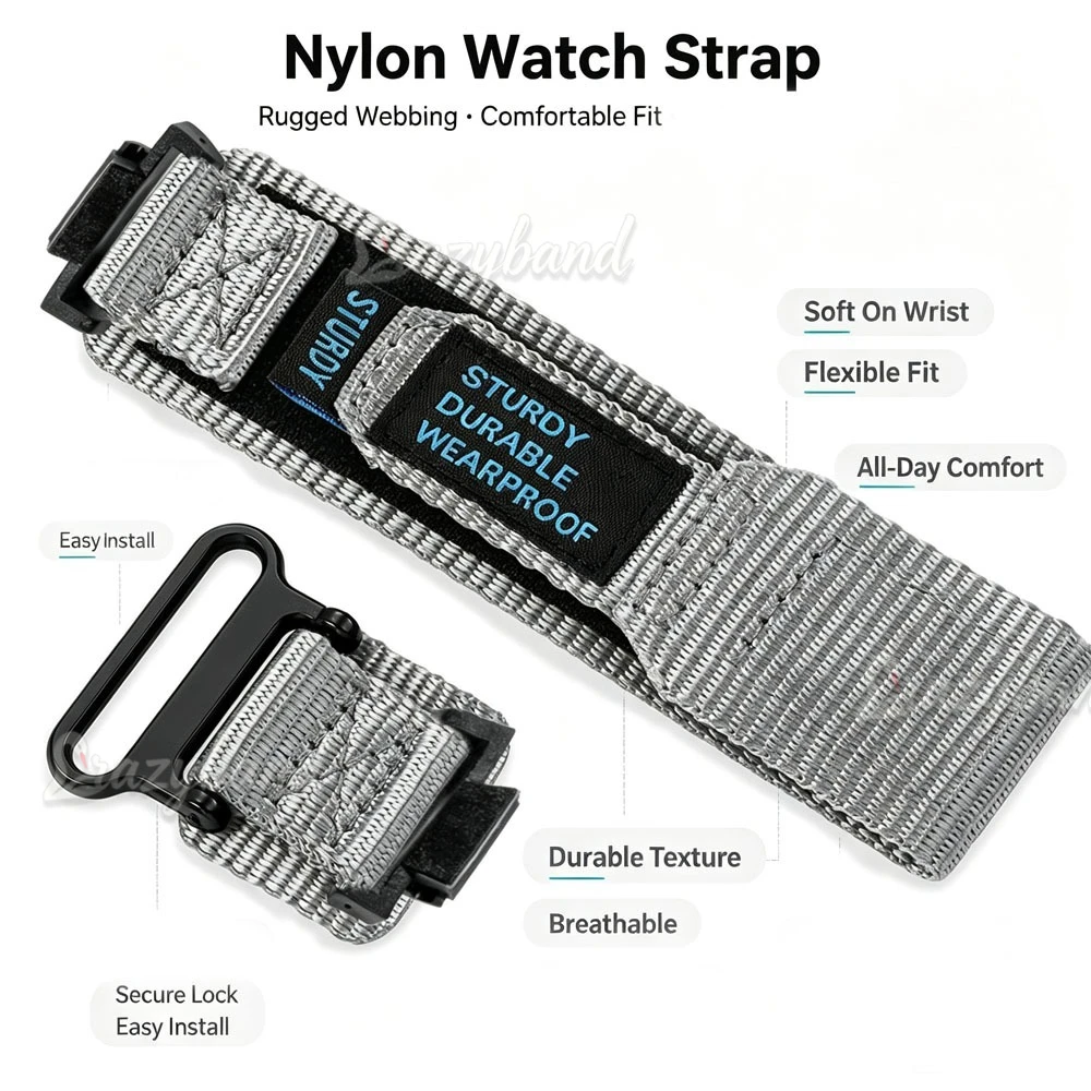 16mm Uhrenarmband für Casio GA-110 800 GA-2100 GD100 120 G8900 5600 GW-M5610 6900 Armband Schwarz Weiches Nylon Armband für Damen und Herren – Detail 1