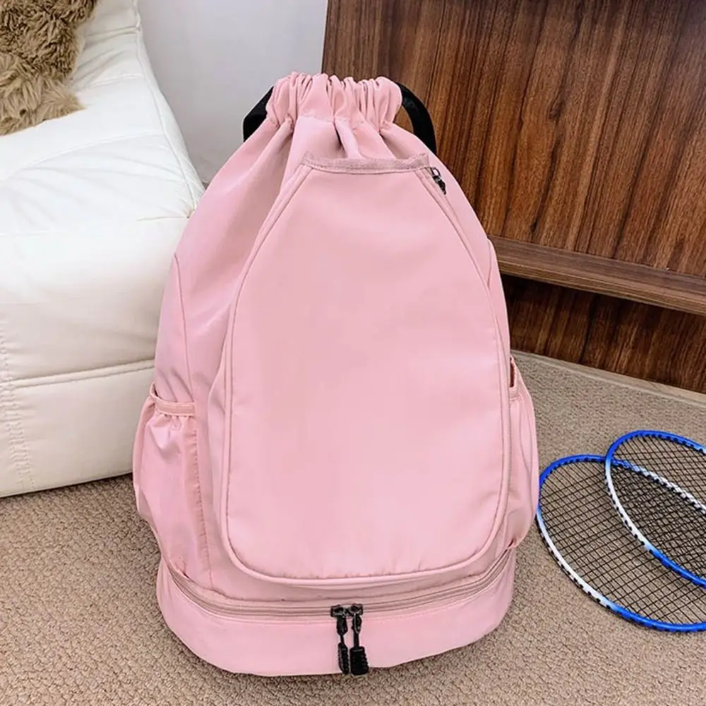 2 مضارب تنس مضرب حقيبة الظهر سعة كبيرة مقاوم للماء حقيبة رياضية لتنس الريشة الرباط إغلاق عادية الرباط حقيبة اللياقة البدنية