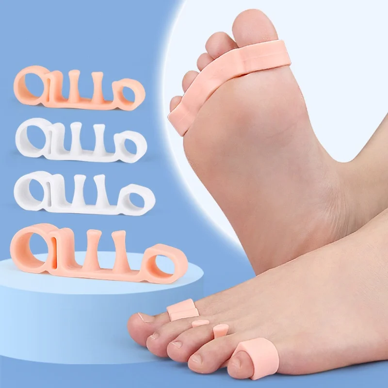 

Forefoot Pad Silicone SEBS Hallux Valgus five-hole Toe Divider For Toe Separation And Toe Overlap