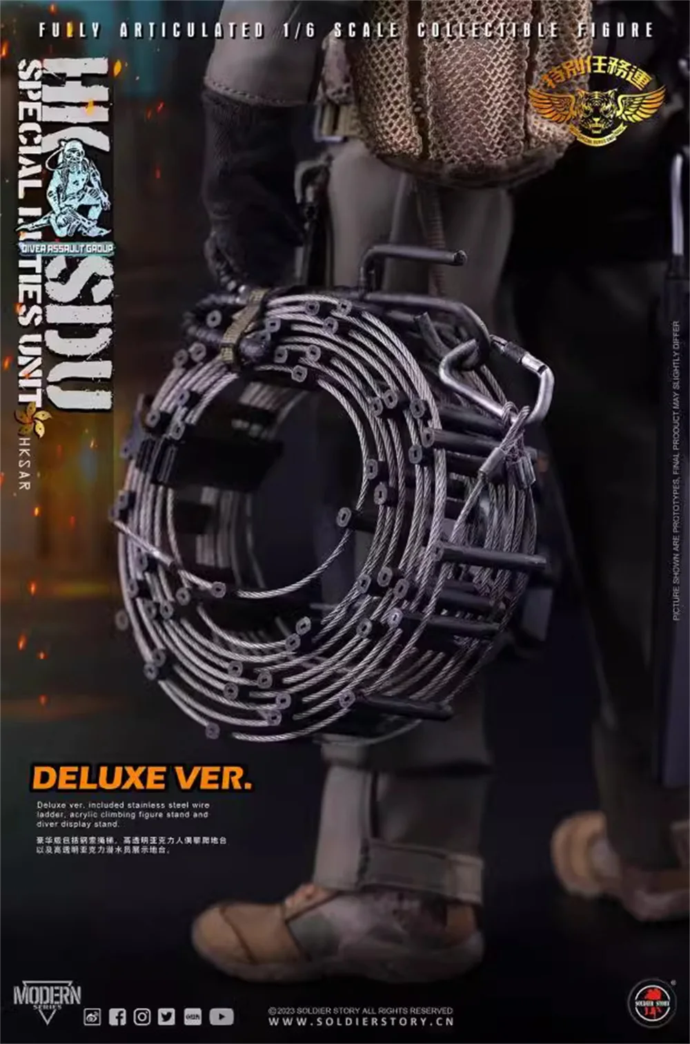 Soldierstory SS131 HK żołnierz lalka specjalna jednostka misyjna nurek wodny pełny zestaw ruchomych figurka prezent dla fanów