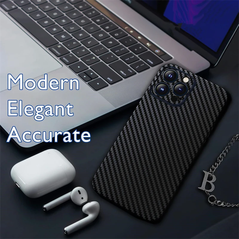 المسيل للدموع أسفل ألياف الكربون الجلد آيفون 17 الهواء 16 15 14 13 برو ماكس زائد 17Air 17Pro حامي الشاشة الخلفية 3M التفاف ملصق فيلم #3