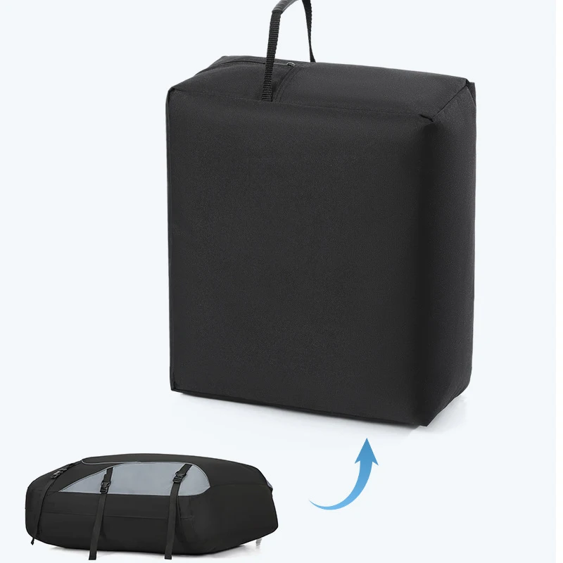 Car Cargo Roof Bag Waterproof Auto Rooftop Luggage Carrier Storage Bag Oxford Car SUV Van Foldable Roofs Bags - Image 3