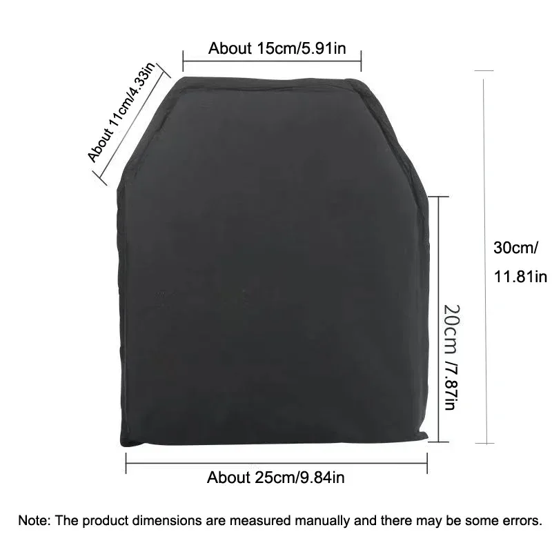 10x12in Soft NIJ IIIA 3A Level UHMWPE Bulletproof Plate Ballistic Tactical Vest Bulletproof Backpack Ballistic Panel Plates
