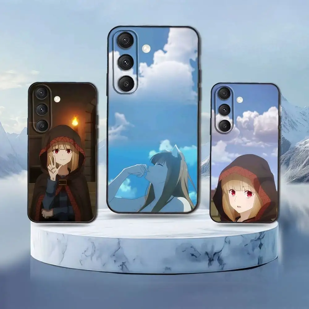 

Anime Spice and Wolf Phone Case For Samsung Galaxy S25,S24,S21,S22,S23,S30,Ultra,S20,Plus,Fe,Lite,Note,10,9,5G Black Cover