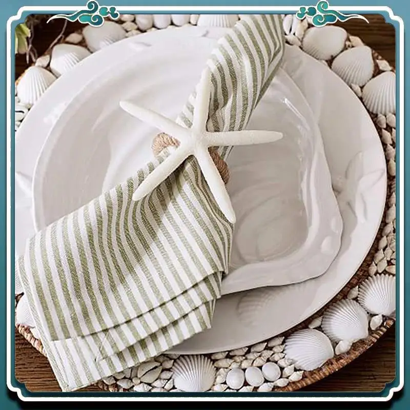 

A67K-Napkin Rings Set Of 24, Sea Star Napkin Ring For Starfish Serviette For Tables, Wedding, Birthday, Banquet, Christmas