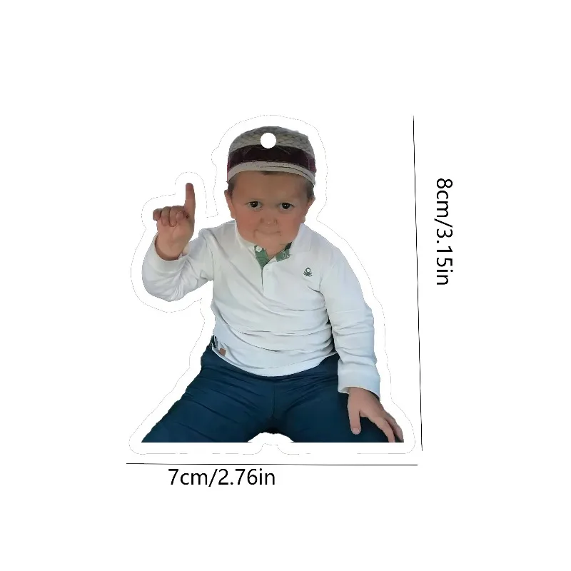 Car Air Freshener Funny Kid Pointing Finger Hanging Scent Card for Car Interior Decor Rearview Mirror Ornament Gift