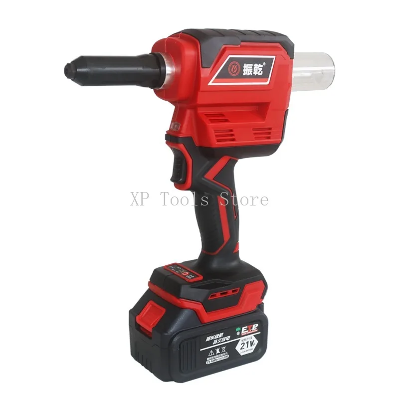 Бесщеточный аккумуляторный заклепочный пистолет, ход 28 мм, диапазон 2,4–6,4 см, тяговая сила 20000 кгН, вперед-назад, совместим с Makita 18 В/21 В