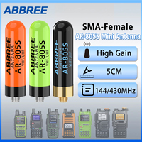 ABBREE AR-805S Mini SMA-Female Dual Band High Gain Antenna For Baofeng UV-21 PRO UV-5R Mini UV-5RH Walkie Talkie Accessories