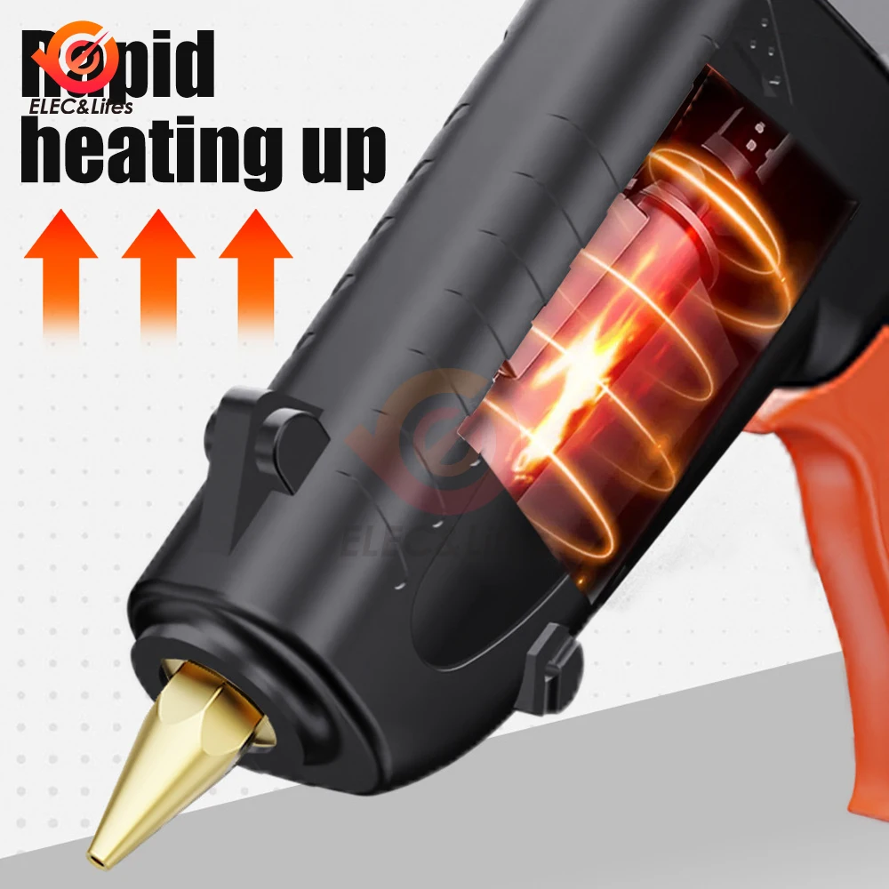 Hot Melt Glue Gun Child Hand Crafts Home DIY Use 11mm Glue Stick Industrial Guns Heat Temperature Thermo Electric Repair Tool