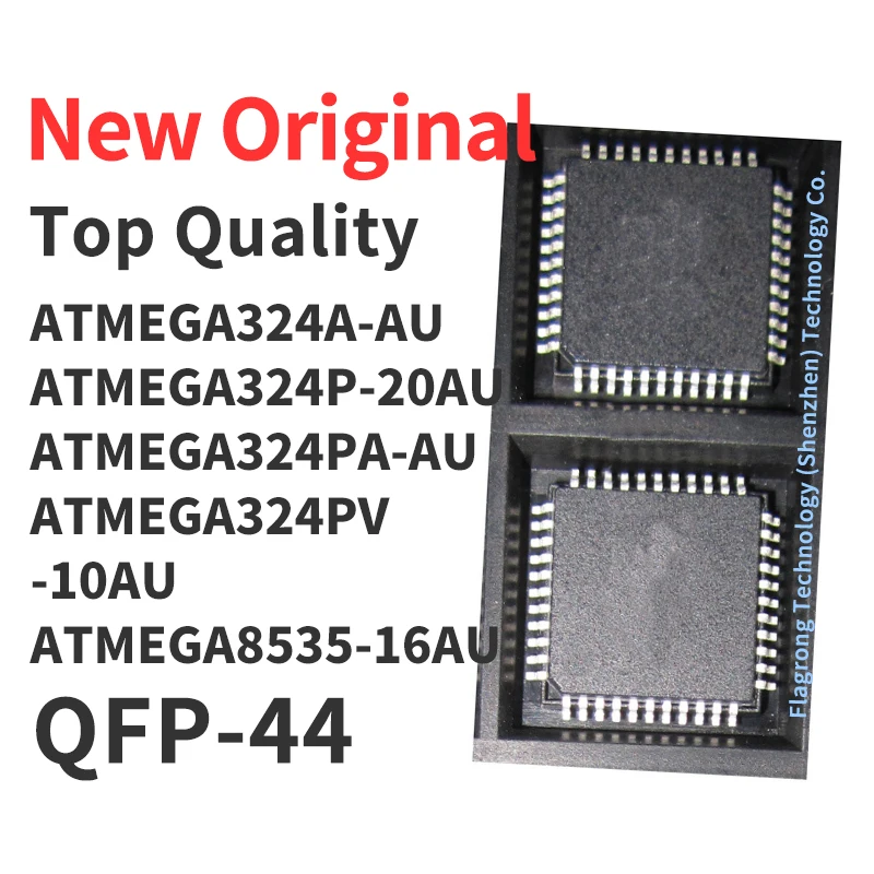 1 Piece ATMEGA324A-AU ATMEGA324P-20AU ATMEGA324PA-AU ATMEGA324PV -10AU ATMEGA8535-16AU QFP-44 Chip IC New Original