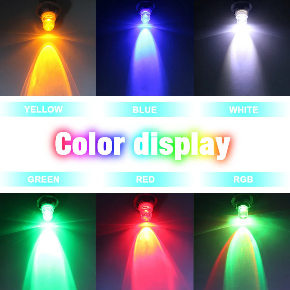 10Pcs Led Bulb T10 W5W 555 158 192 168 194 Arcade Pinball Lights Transparent Lens Instrument Cluster Panel Car Door Lights 12V