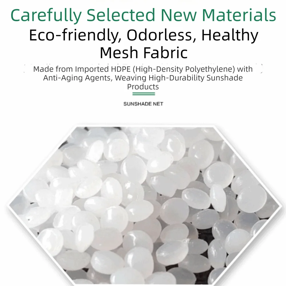 Multi-Sized Edge-Perforated Sunshade Net Breathable High-Density Outdoor Canopy Extra-Large Durable Sun Shade Cloth Patio