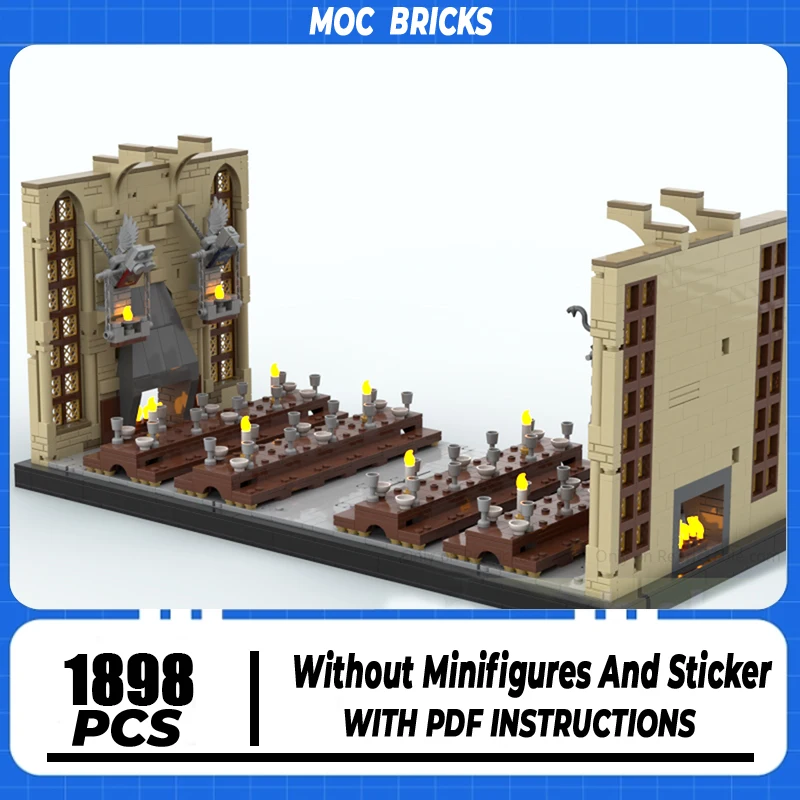 

Популярная модель фильма Moc, строительные блоки, Великий зал (деталь 2), модель кирпича, сделай сам, сборка, строительная игрушка, праздничный подарок на день рождения