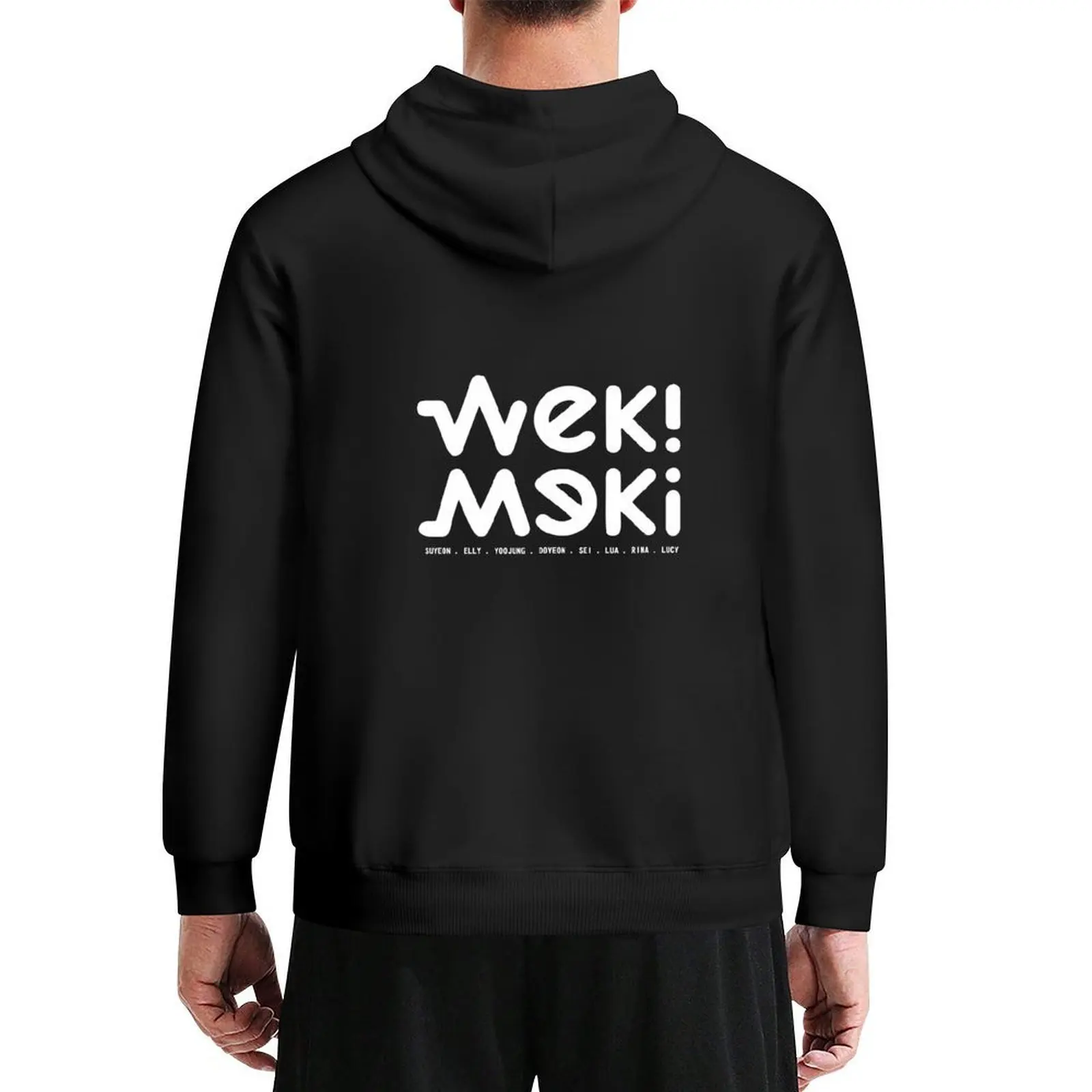 

Weki Meki member name white Hoodie winter clothes mens clothes anime clothes korean style tracksuit men