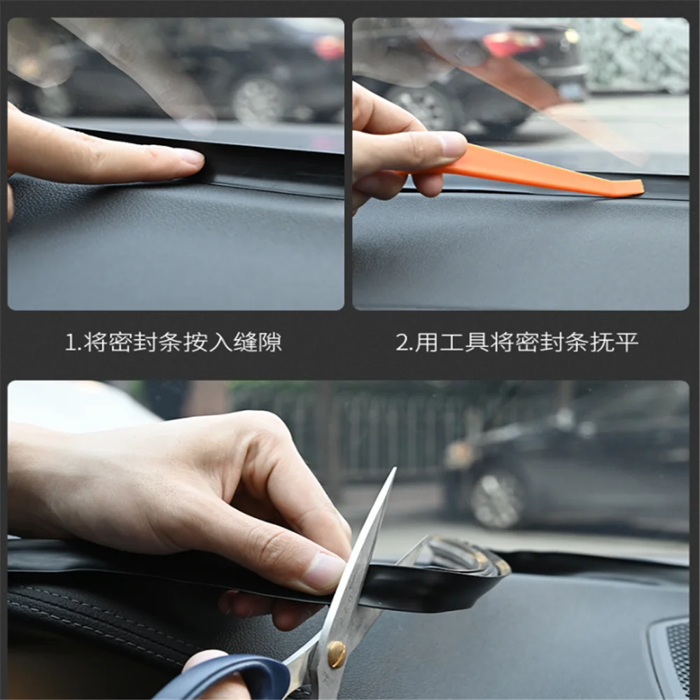 Car Stickers Dashboard Sealing Strip for Hyundai ix35 iX45 iX25 i20 i30 Sonata,Verna,Solaris,Elantra,Accent,Veracruz