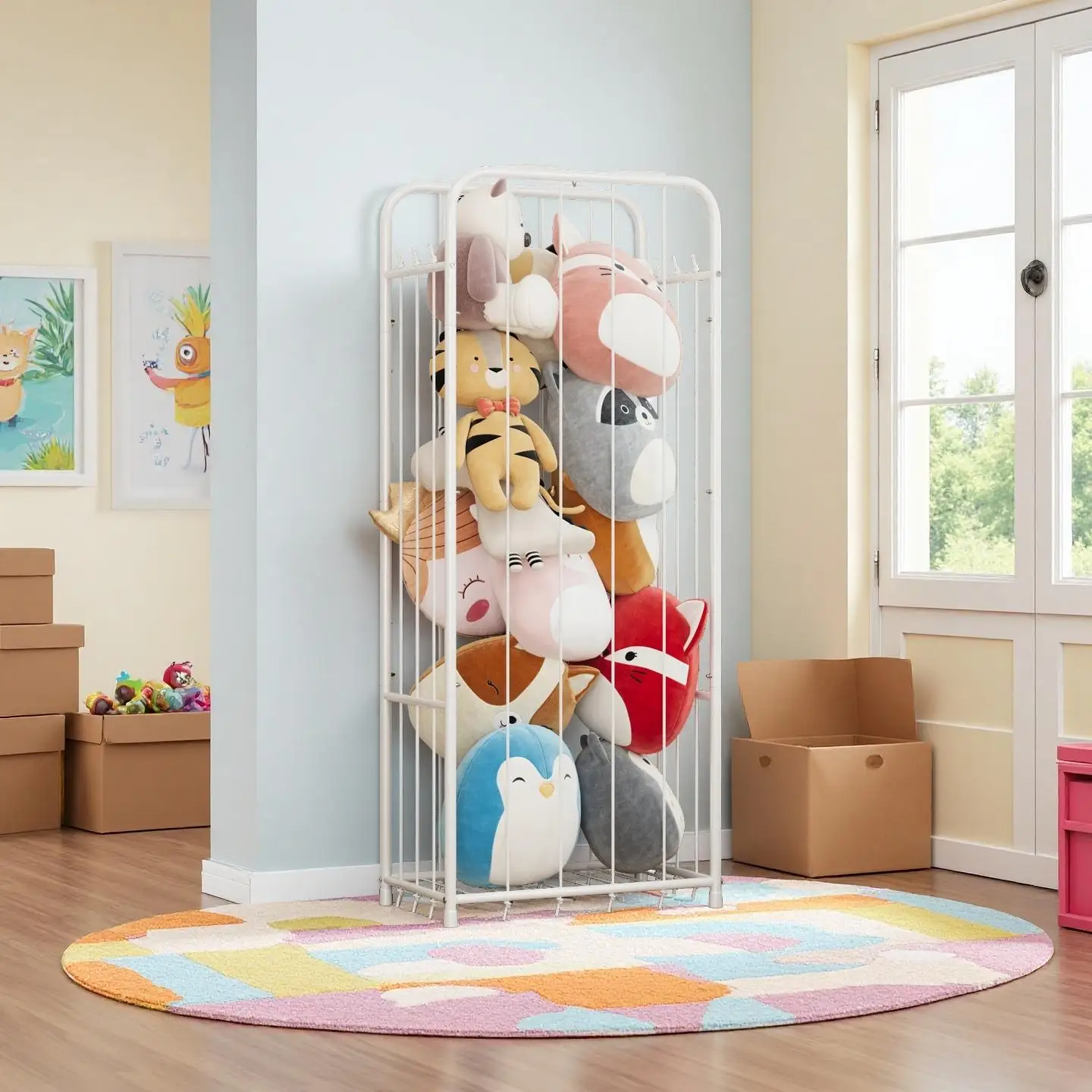 Pionowy organizer na pluszaki  – Baby Nursery Zoo Animals recenzja i cena