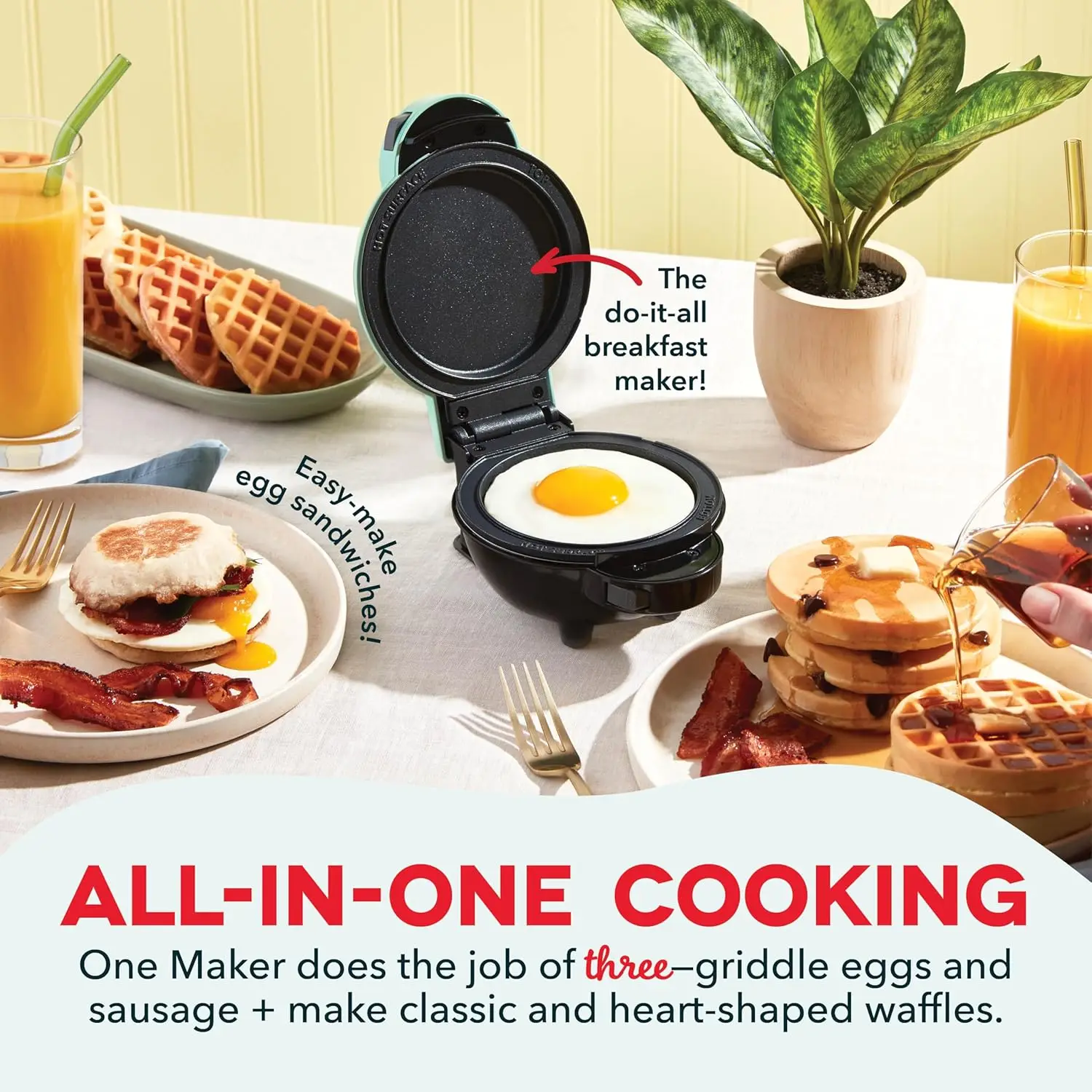 Compact Multi-Plate Mini Cooking System with Detachable Plates and Built-In Storage Container
