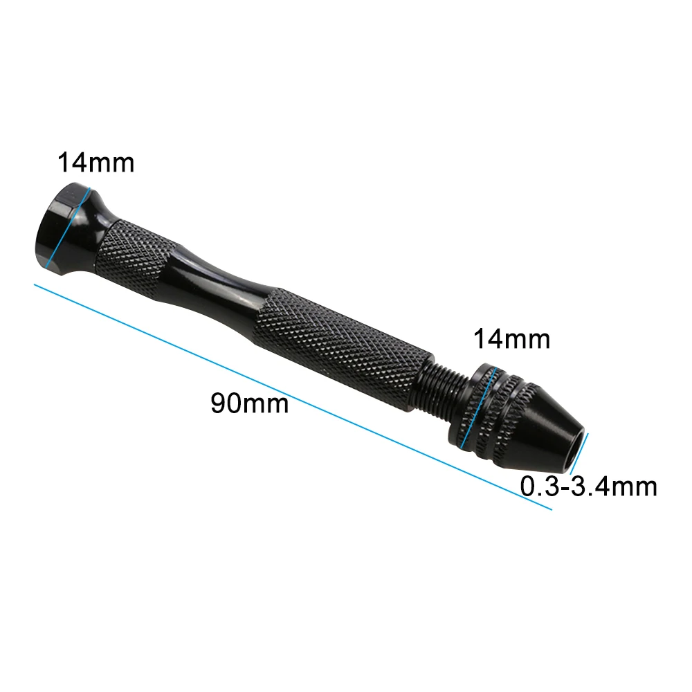 

For Playing Amber Thousand Eyed Diamond Bodhi Walnuts 0.3-3.4mm Black Punching Tool 10pc Twist Drill Manual Set