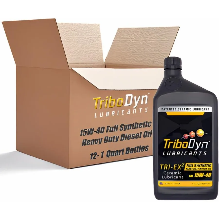 น้ำมันเครื่องสังเคราะห์แท้สำหรับงานหนัก TRI-EX2 15W-40 พร้อมสารหล่อลื่นเซรามิกที่ได้รับสิทธิบัตรสำหรับรถบรรทุกดีเซล: ปกป้องการสตาร์ทแบบแห้งที่เหนือกว่า