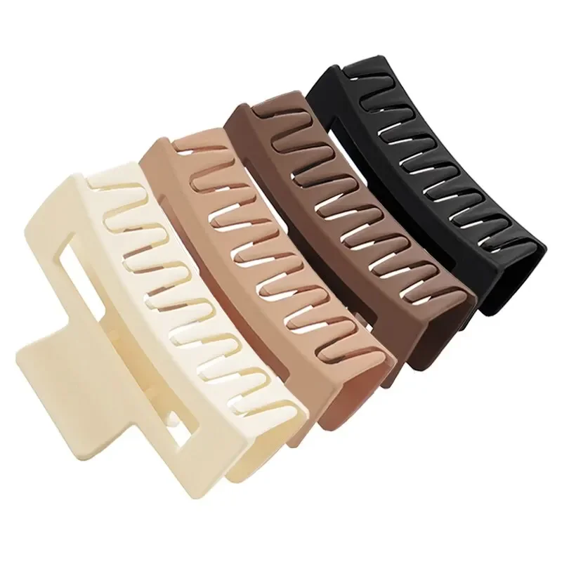 

4Pcs/Set Women Girls Claw Clips Coffee Black Hair Claw Nonslip Crab Hairpins Barrette Fashion Hair Accessories Gifts