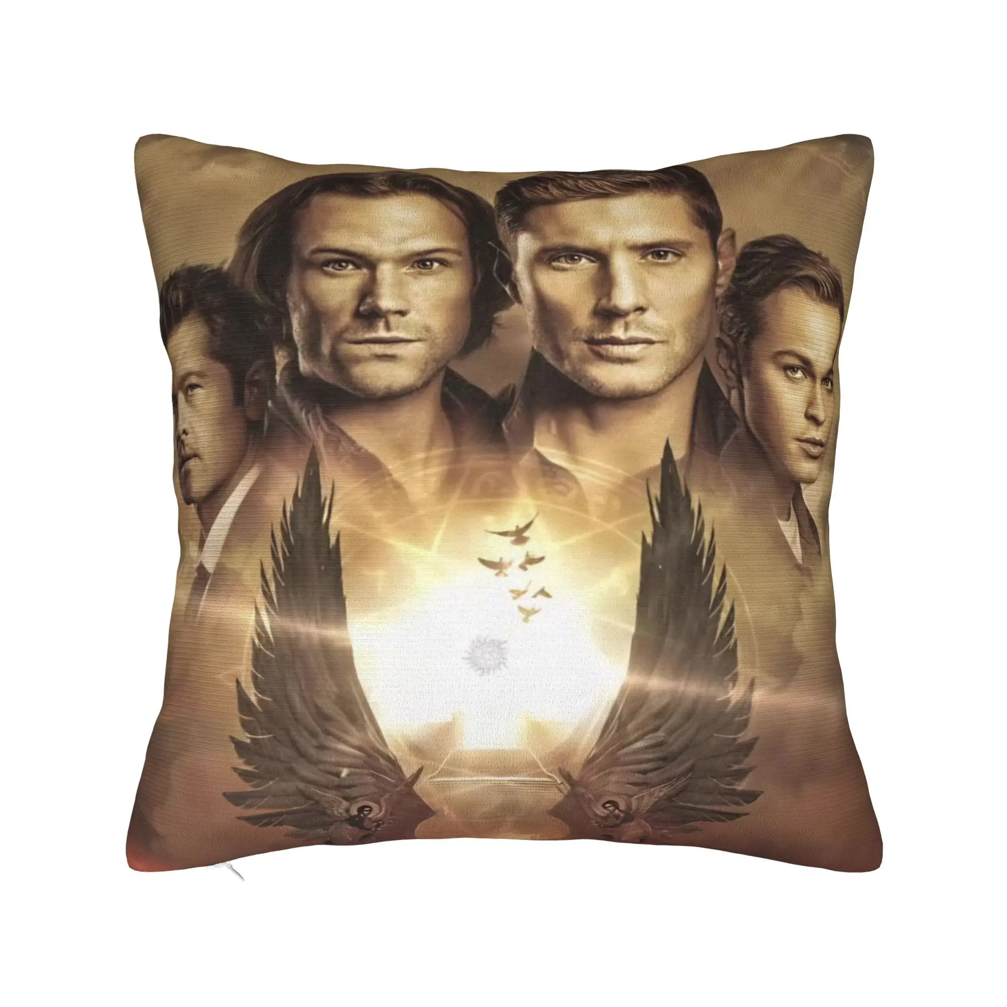 Decorative Pillow Covers TV S-Supernatural Merchandise Bedroom  Pillow Case Cover Drop Shipping Multiple Sizes