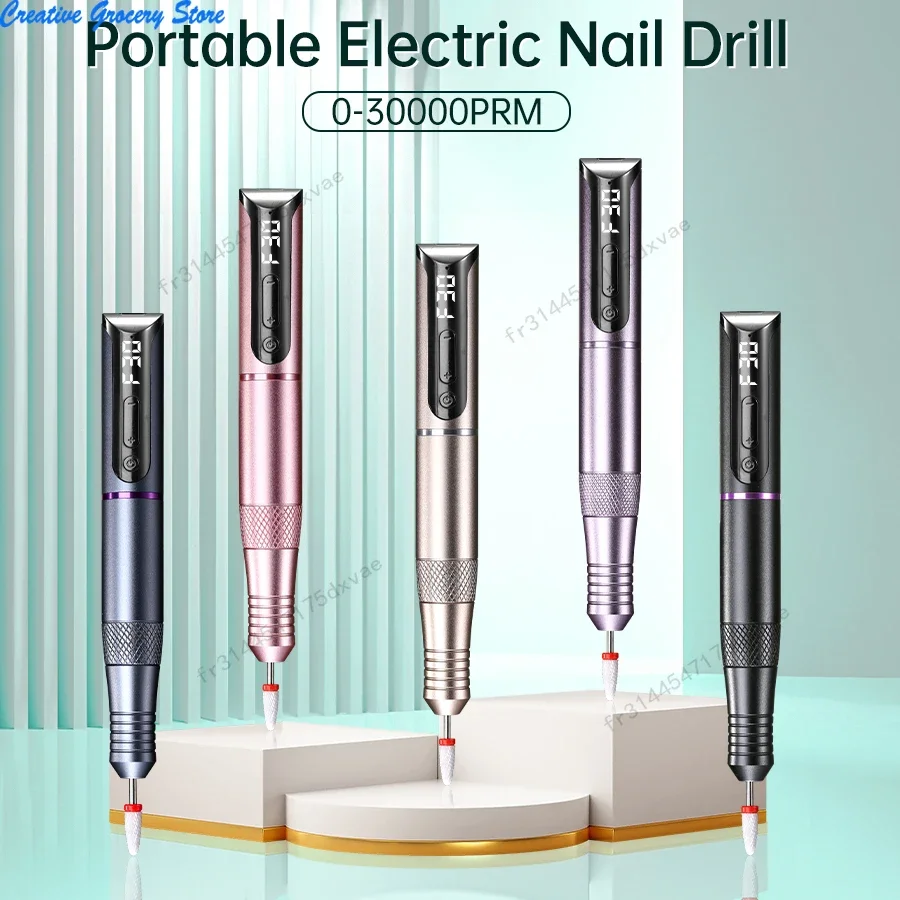 

Wireless Nail Drill Pen USB Nail File Polishing Pen Rechargeable Nail Drill Machine Portable Manicure Drill Salon Tool