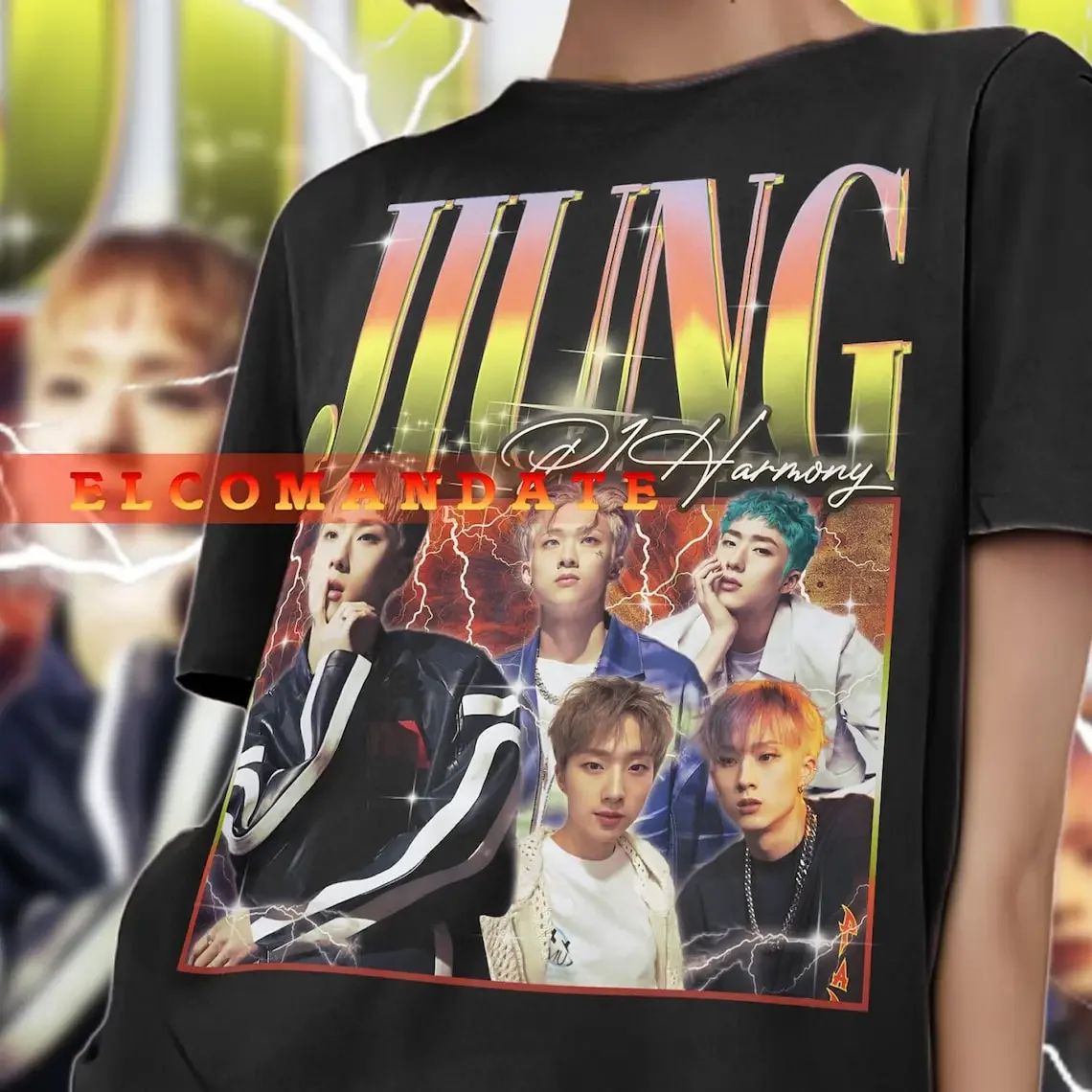 Jiung P1Harmony Merch K-Pop Idol Shirt Band Apparel Fan Member Art