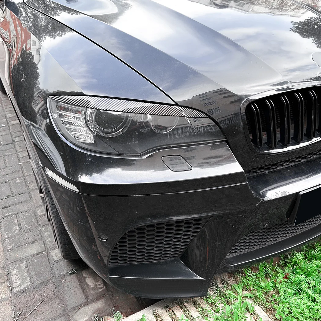 

Car Front Headlight Eyebrow Exterior Sticker Decoration Modification Accessories For BMW X6 E71 2008-2014 2009 2010 2011 2012