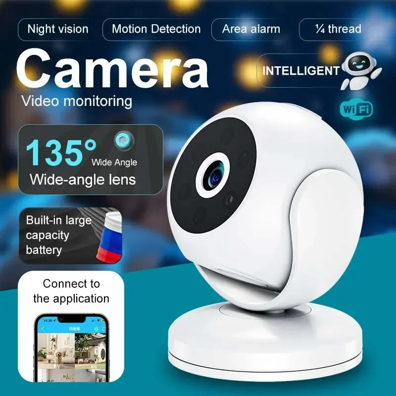 

Ultra-Wide-Angle Intelligent Baby Nanny Camera 1080P HD Infrared Night Vision Security Monitoring Small Camera for Home Safety