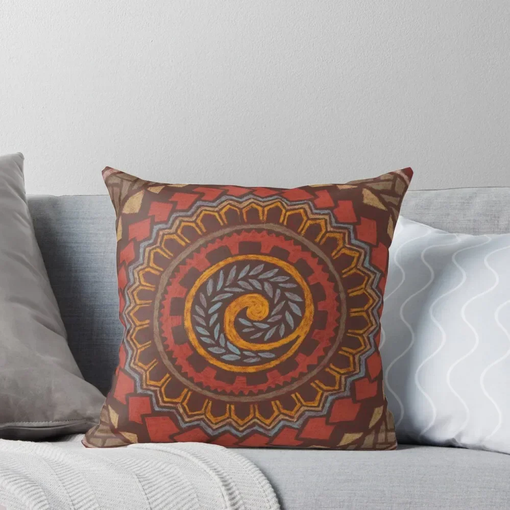 

Retro Colorful 60s 70s Polynesian Tattoo (vintage red) Throw Pillow Sofa Cover Luxury Pillow Case Pillowcases For Pillows pillow