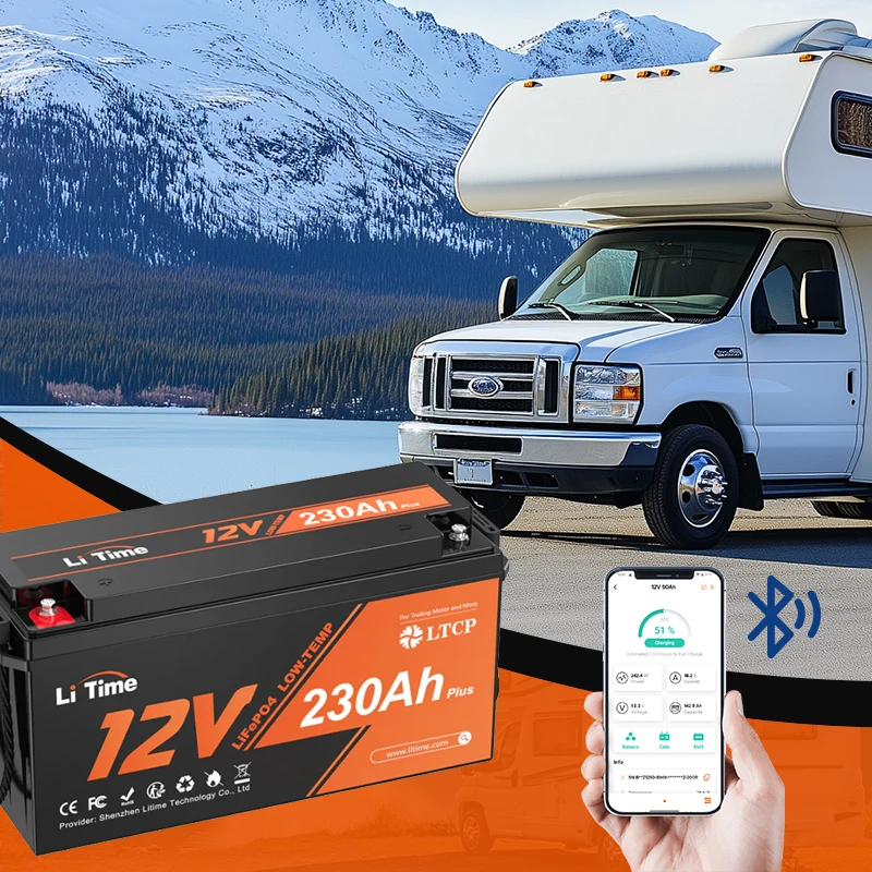 

Rechargeable RV Battery 12V 230Ah LifePO4 Solar Energy Lifepo4 Battery Lithium Iron Phosphate Batteries
