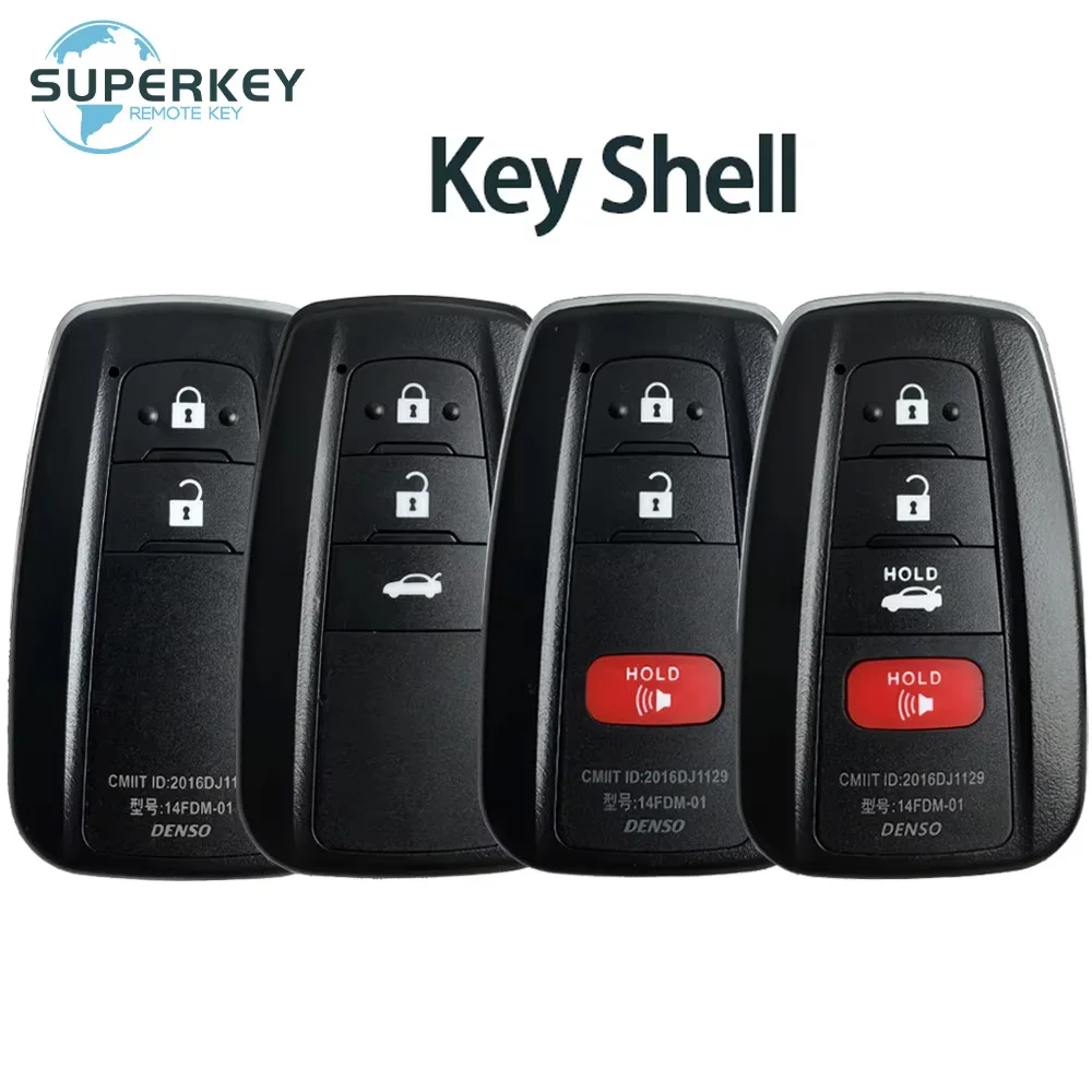 HYQ14FBN For Toyota Corolla Cross Prius Camry C-HR RAV4 Land Cruiser Prado Smart Remote Car Key Shell Case Cover 8990H-12010