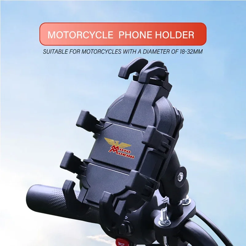 

For Moto Morini SEIEMMEZZO SCR STR XCape X Cape 650 650X LOGO Free Rotating Shock Absorber Anti Slip Metal Motorcycle Bracket