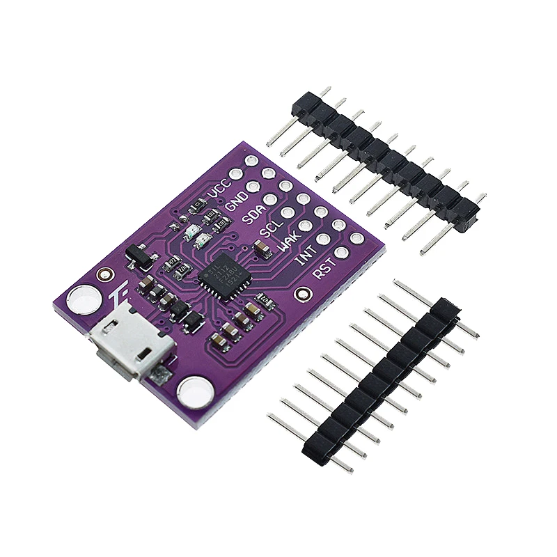 USB to I2C Communication Board USB to IIC/SPI/UART Converter Module 4-5.25V Bus Powered Plug-and-Play For Sensor Debugging