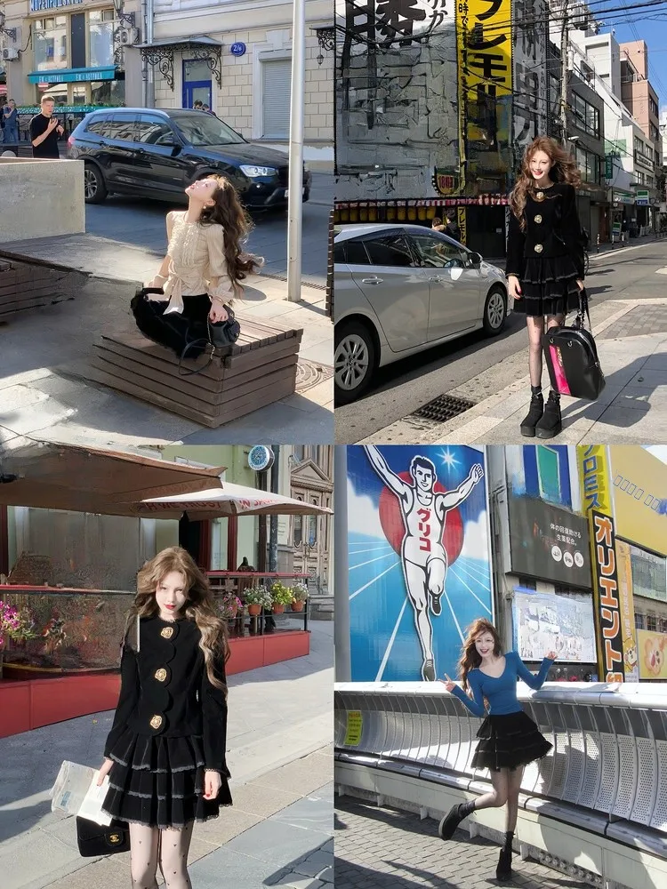 

Черная бархатная кружевная отделка, юбка для торта, брюки, женская повседневная пышная юбка со средней талией, лебеди, танцевальная серия BA08