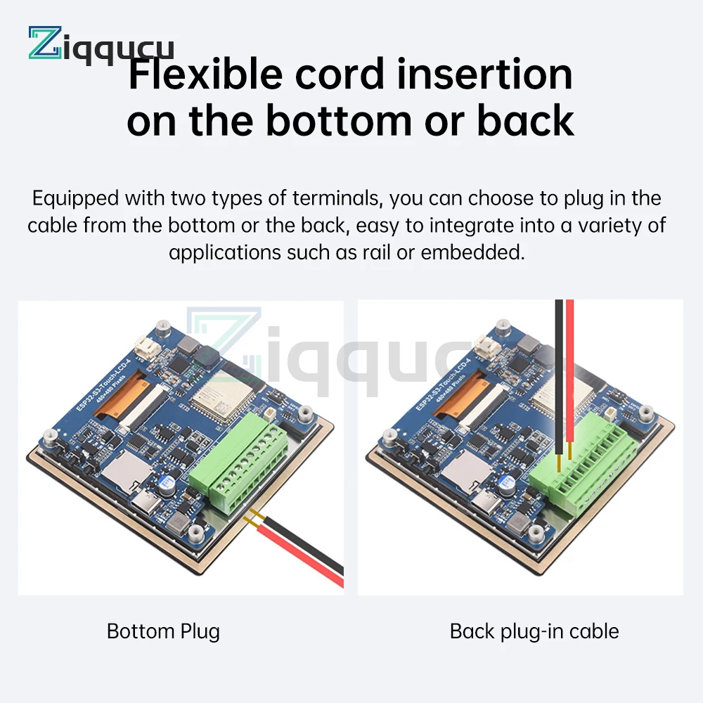 ESP32-S3-Touch-LCD-4 ESP32-S3 4-inch LCD Capacitive Touch Screen 32-Bit LX7 Dual Core Processor Wifi Bluetooth Development Board