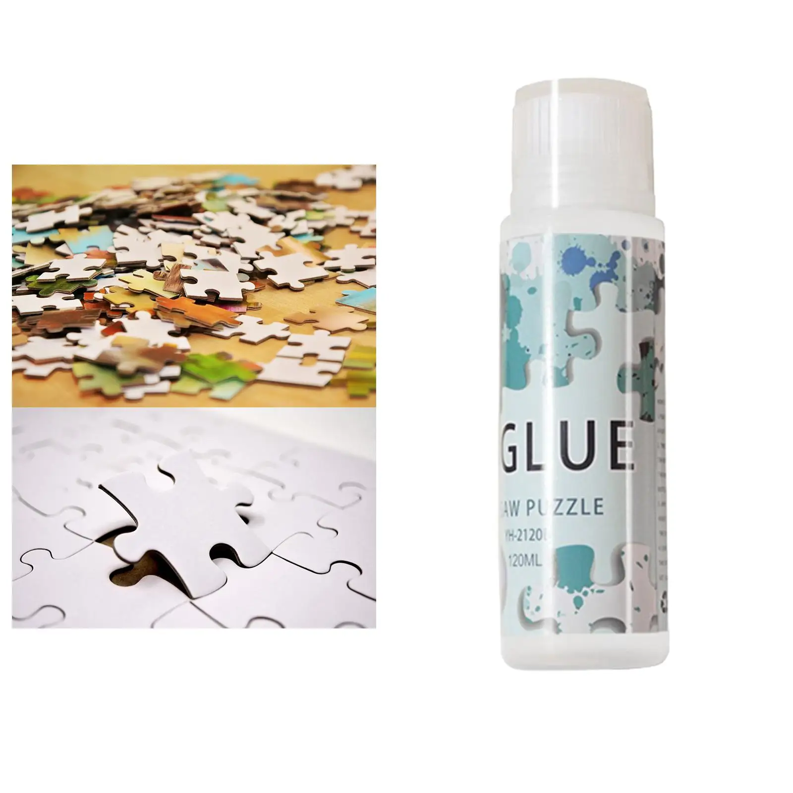 Colle pour puzzle, 120 ml PVA pour adultes et enfants, colle artisanale pour puzzle, économiseur de colle, accessoires pour artisanaux, papier et bois
